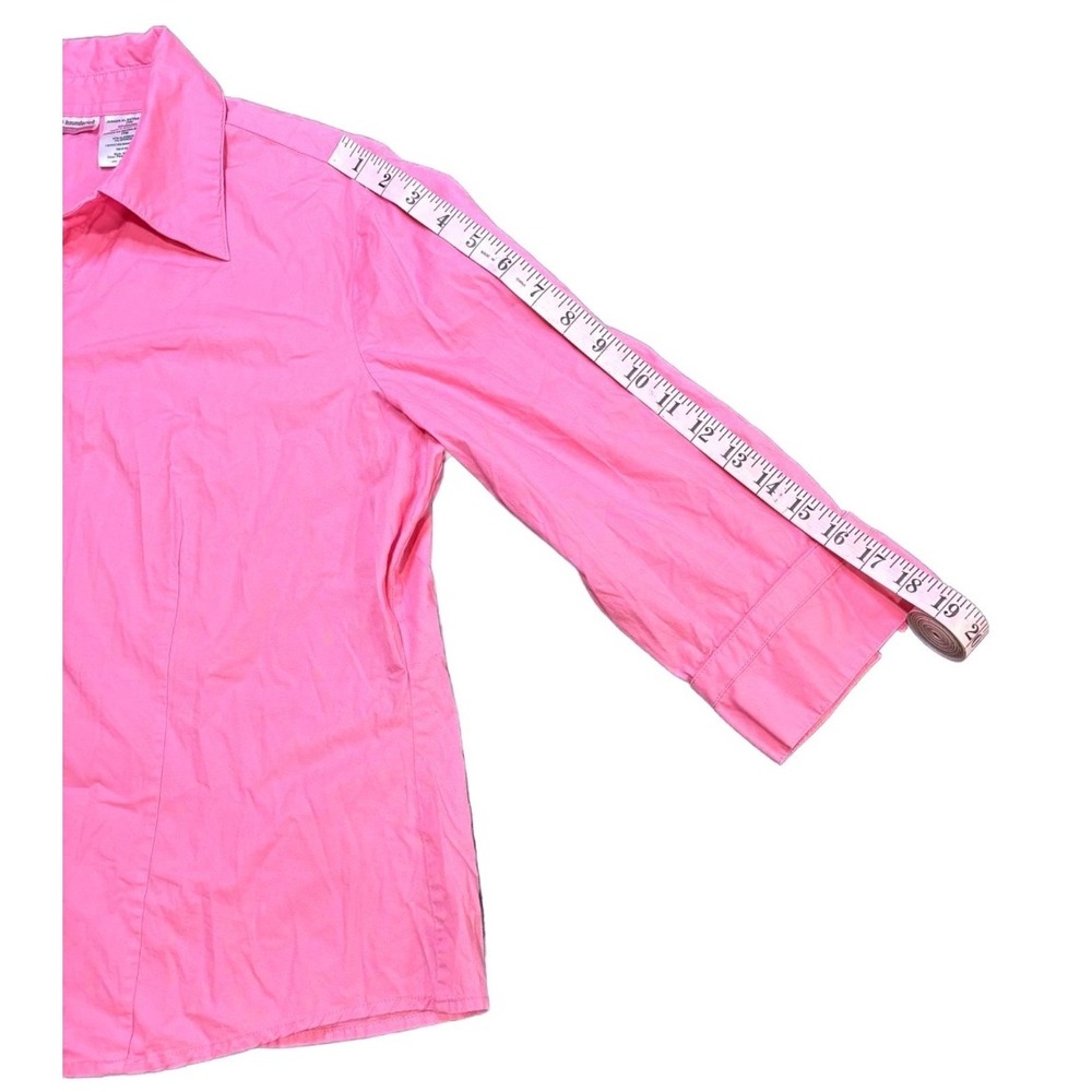 No Boundaries Pink Carousel‎ Button Up Shirt Junior XL Adjustable Sleeve - Picture 5 of 5